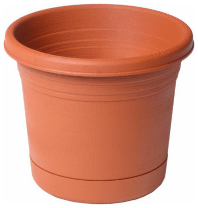 pots planters indoor modern planter rim rolled terra cotta fountains accents decorative plants decor