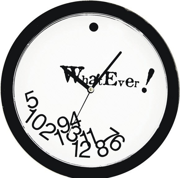 Falling Numbers Wall Clock Contemporary Wall Clocks by WeFurnIt