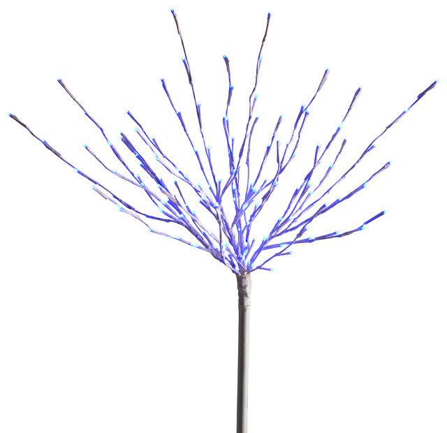 LED Light Burst Tree, Blue Contemporary Christmas Lights by Brite