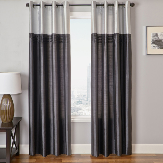 Easy Update With Premade Drapes Transitional Curtains by K&R Interiors Inc.