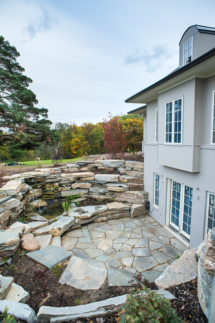 Eclectic Patio Detroit Limestone Grotto Retreat eclectic-patio