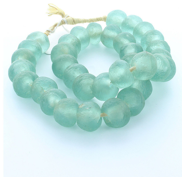 Small Aqua Sea Glass Beads - Transitional - Home Decor - by Bliss Home & Design