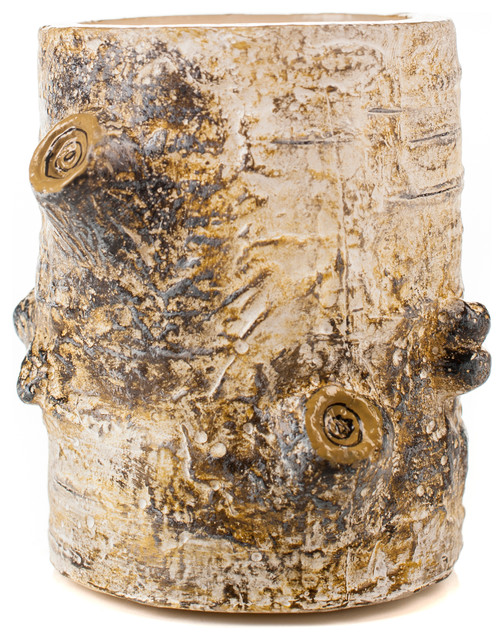 Real Birch Bark Candle, 3"x4" Rustic Candles by The Amazing