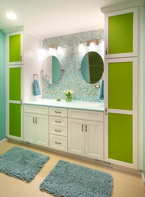 Colorful and Modern Bathroom - Contemporary - Bathroom - dc metro - by