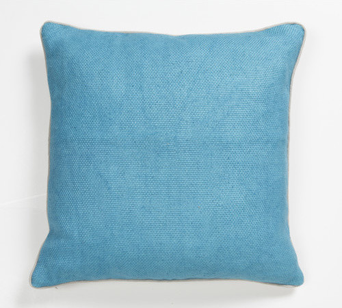 Solid Textures Linen Willow Basket Weave Accent Pillow - Modern - Scatter Cushions
