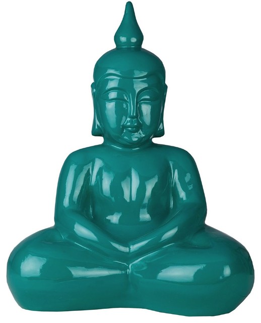 Contemporary Buddha Teal home accentDecorative Accents Contemporary