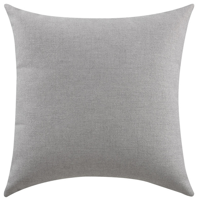 Solid Gray Pillow, Set of Two - Decorative Pillows - by Coaster Fine Furniture