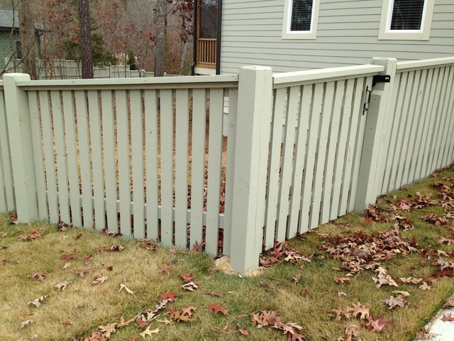 Fencing And Gates Raleigh  Space Picket/Semi Private traditional-home-fencing-and-gates