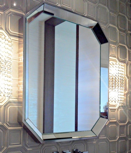 Modern Mirrors Modern Bathroom Mirrors miami by CMF Custom Mirrors
