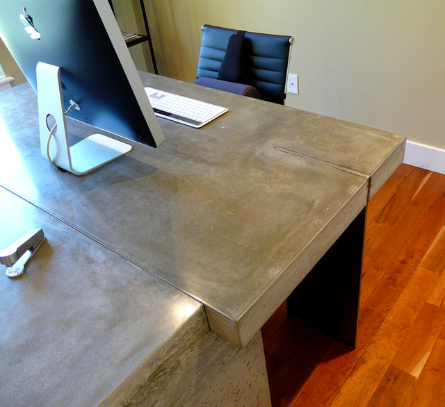 Concrete Interlocking Desks Modern Salt Lake City by CONCEPT Concrete Countertops