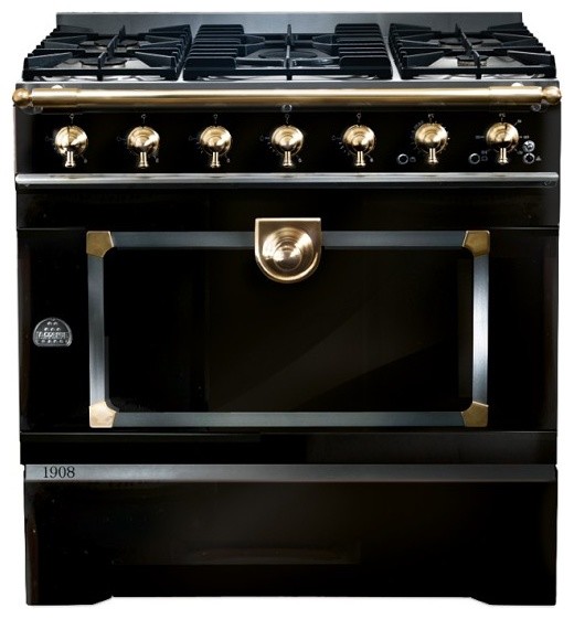La Cornue CornuFé 1908 Stove, Black Traditional Ovens by Williams