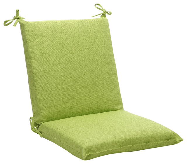 Baja Lime Green Squared Corners Chair Cushion Contemporary Garden