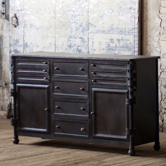 Iron Chest With Swivel Drawers Traditional atlanta by Iron Accents