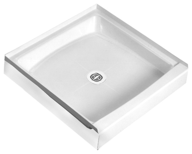Fiat 4242WL100 Molded Stone Shower Floor Modern Shower Pans And Bases by PlumbersStock