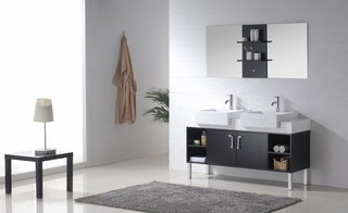  Vanity Set 59quot;  Modern  Bathroom Vanities And Sink Consoles  dallas