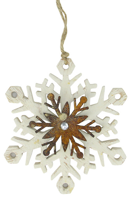 country rustic snowflake christmas ornament white and country rustic snowflake christmas ornament white and