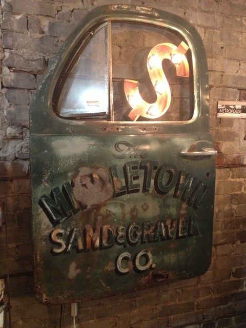 Vintage truck door wall art light. - Eclectic - Artwork - toronto - by