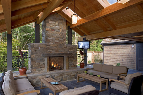An outdoor living space made for Seattle