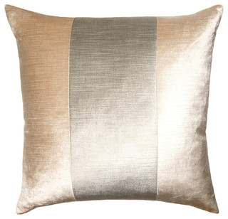 Mayfair Pillow, Grey Band Pillow - Decorative Pillows - by Square Feathers, Rhome Living LLC