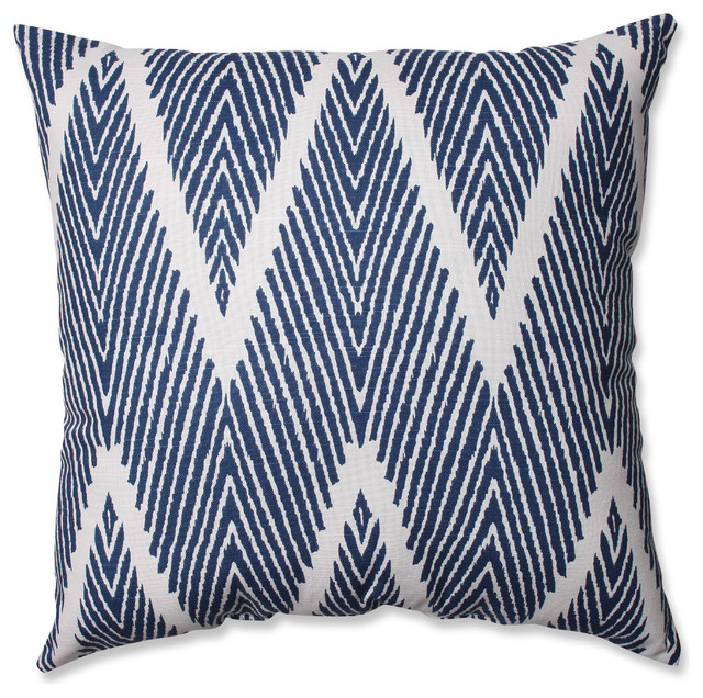 Bali Throw Pillow, Navy - Contemporary - Decorative Pillows - by Pillow Perfect Inc