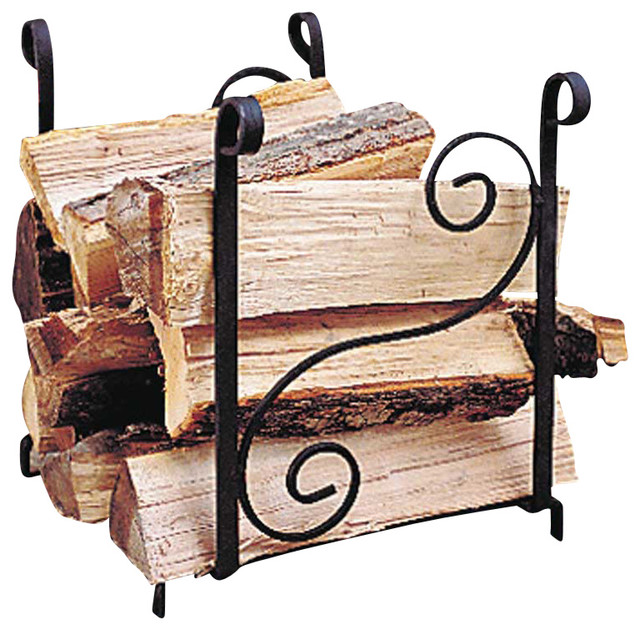 Fireplace Accessories Black Wrought Iron Wrought Iron Log Holder