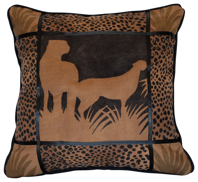 African Tribal Embroidered Throw Pillow - Eclectic - Decorative Pillows - by Just The Right Pillow