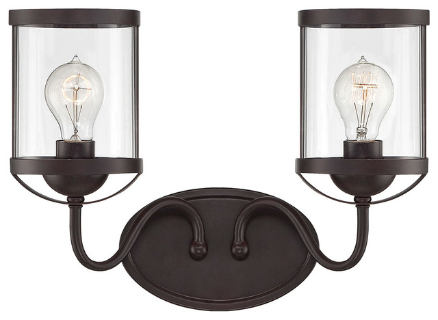 Savoy House 8-235-2-13 Bergen English Bronze 2 Light Vanity - Farmhouse - Bathroom Vanity ...