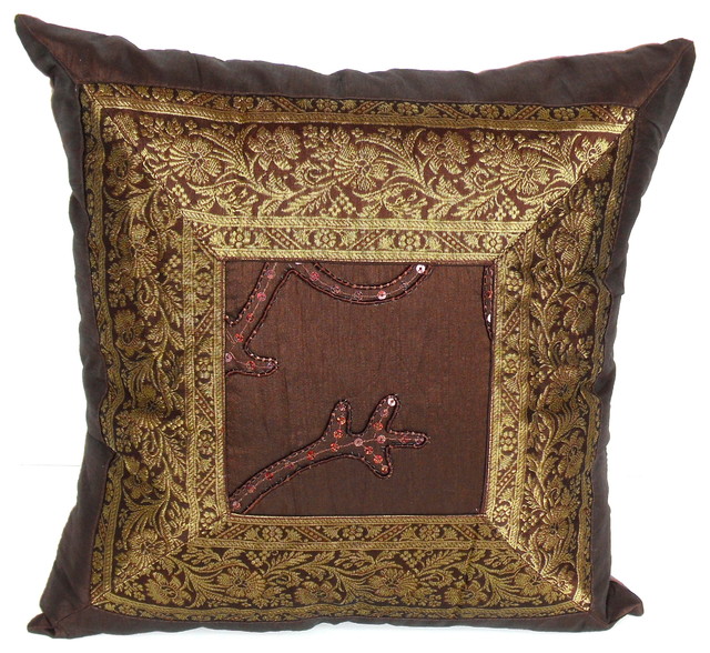 Brown and Gold Cushion Traditional Scatter Cushions perth by