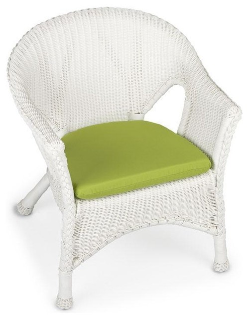 Outdoor Contoured Chair Cushion Traditional Outdoor Cushions And