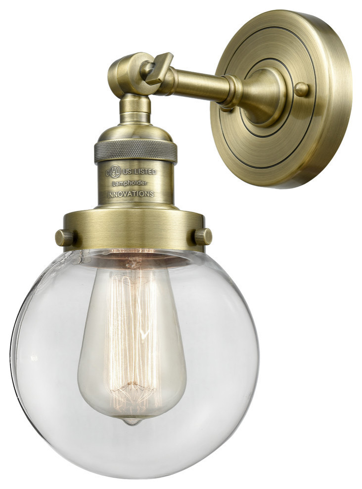 Innovations Lt Beacon Sconce Antique Brass Industrial Wall