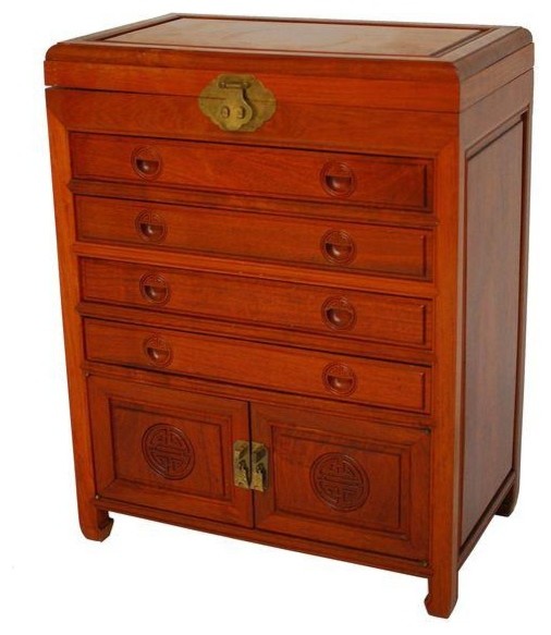 Chinese Rosewood Silverware Chest Modern Chests of Drawers