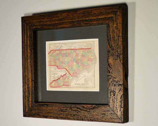 Antique Maps Rustic Picture Frames Raleigh