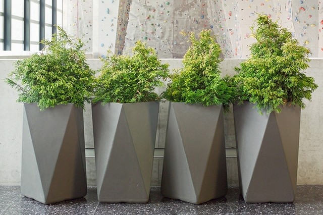 Inner gardens fiber cement arrow planter udendørs krukker ...