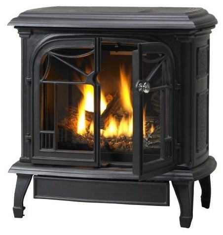 Customizable Cast Iron Stove With Gas Burner System