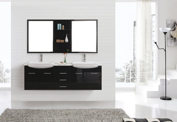 The Roma 1800 - Wall Hung Double Basin Vanity