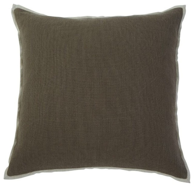 Ashley Solid Throw Pillow Covers, Gray, Set of 4 - Decorative Pillows - by Cymax