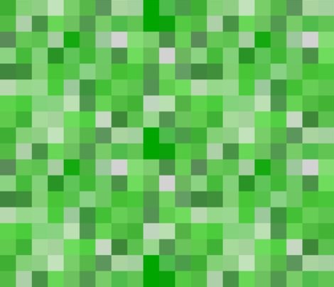 Minecraft Creeper Fabric - Eclectic - Fabric - by Spoonflower