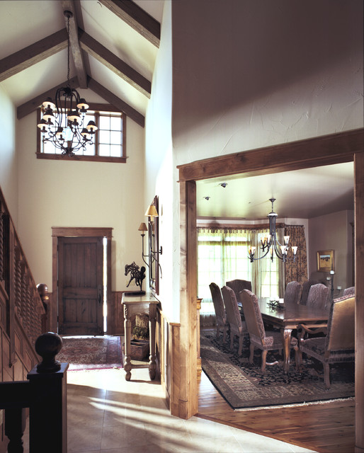 Western Ranch Traditional Dining Room denver by MQ Architecture