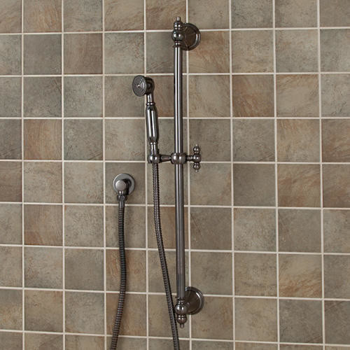 Telephone Hand Shower with Luxury Slide Bar English Nickel