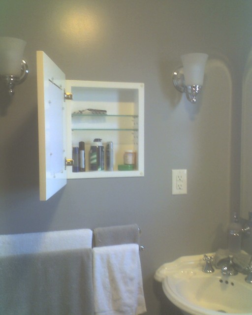 Recessed Picture Frame Medicine with No Mirrors Bathroom