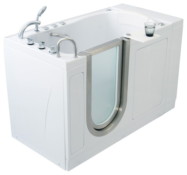 Ella Elite Air & Hydro Massage Acrylic Walk In Bath Left Side Door and