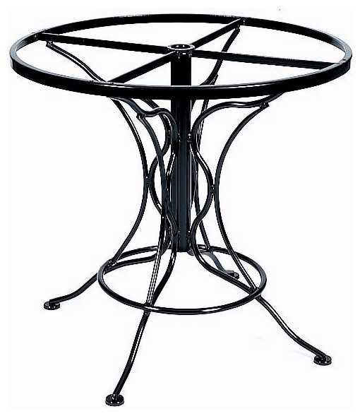 Round Dining Table Base in Wrought Iron Universal Table Bases (Bronze
