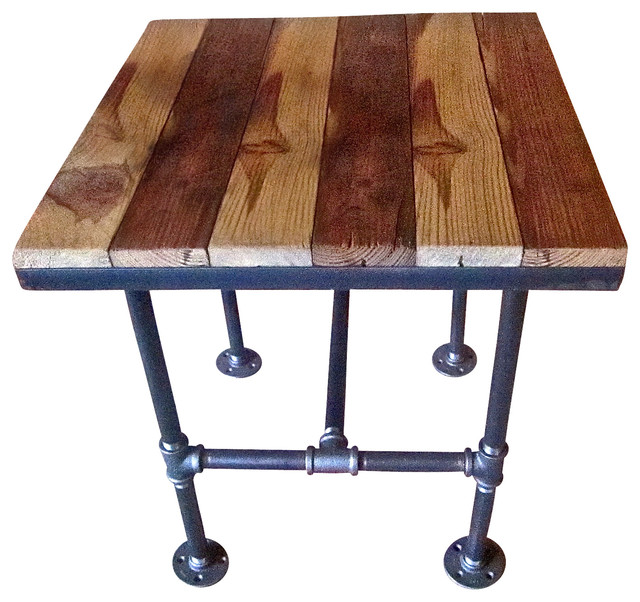 Possum Belly Industrial Pipe Table Industrial Side Tables And End