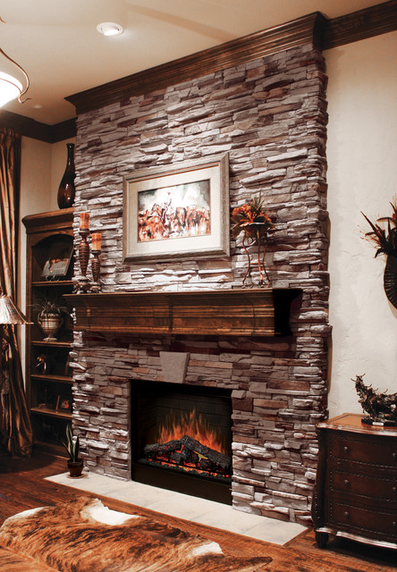 Virginia Ledgestone Fireplace - Coronado Ledgestone - Traditional