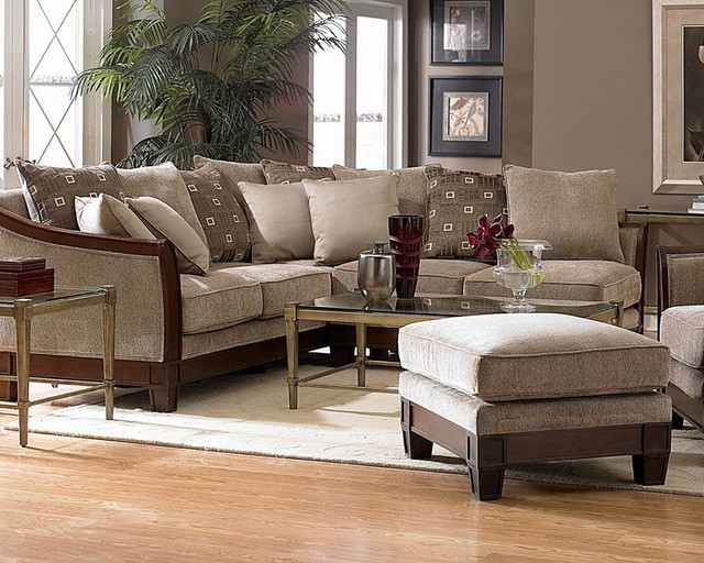 Trenton Chenille Sectional Sofa Contemporary Sectional Sofas new
