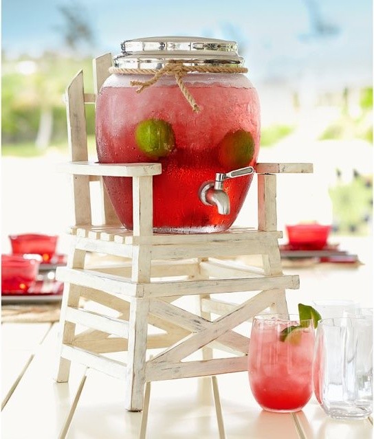 Lifeguard Drink Dispenser Stand Contemporary Beverage Dispensers