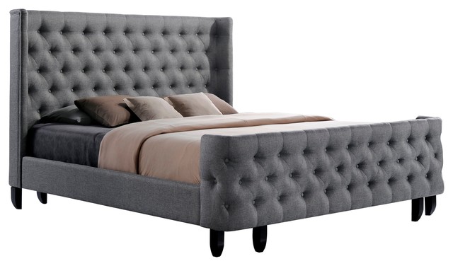 Image Result For Huntington Tufted Upholstered Bed Gray King Image Result For Huntington Tufted Upholstered Bed Gray King
