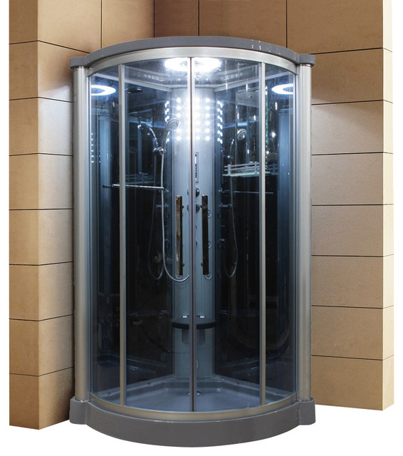 Eagle Bath 42 Inch Steam Shower Enclosure Unit Modern Steam Showers by Luxvanity