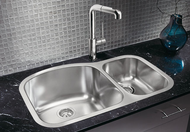 BLANCO WAVE 1 1 2 Plus Bowl Contemporary Kitchen Sinks By BLANCO