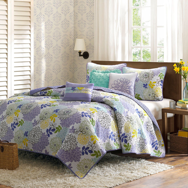 Madison Park Jessica 6piece Cotton Coverlet Set Contemporary